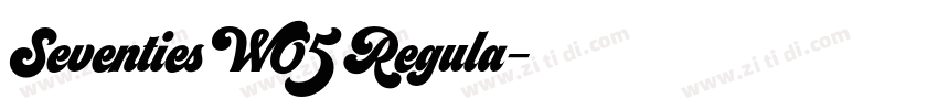 Seventies W05 Regula字体转换